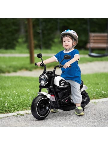 HOMCOM Elektromotorrad in Weiß 76L x 42B x 57H cm