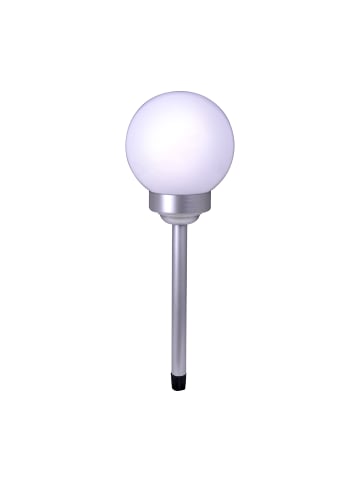 näve LED Außen Kugelerdspieß "BALL" in weiß - (L)15cm x (B)15cm x (H)51,5cm
