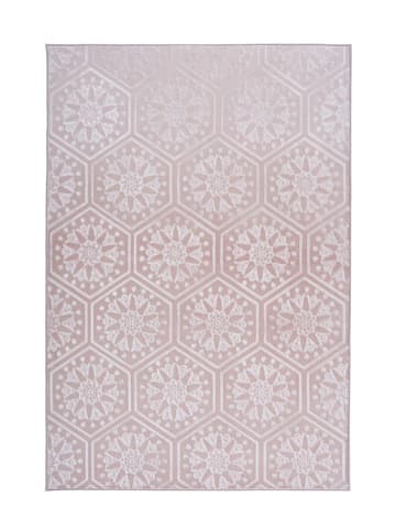 Kurzflor Teppich Manuel 225 in Rosa