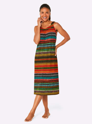 Ascafa Sommerkleid in camel-jade-bedruckt
