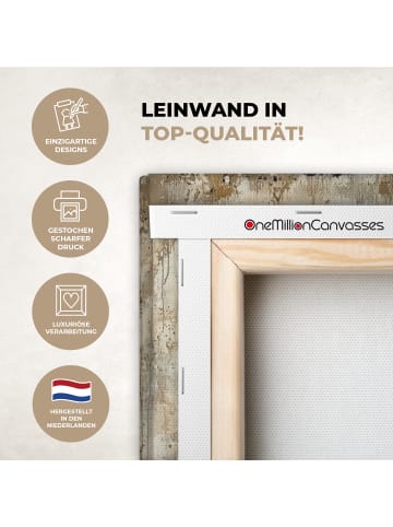 MuchoWow Leinwand Bilder Rostfarben