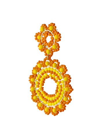 IZIA Women Earrings in Orange