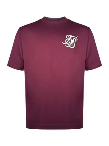 SikSilk T-Shirt Logo in Burgundy