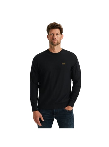 PME Legend Pullover R-NECK AMERICAN CLASSIC SINGLE JERSEY KNIT in Schwarz