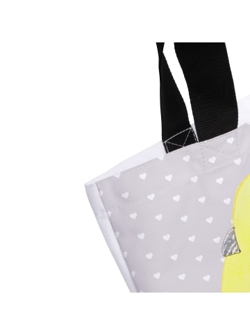 Mr. & Mrs. Panda Beuteltasche Wellensittich Liebe ohne Spruch in Grau Pastell