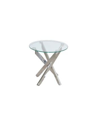 möbel-direkt Beistelltisch Ø45 x Höhe 45 cm in chromfarben