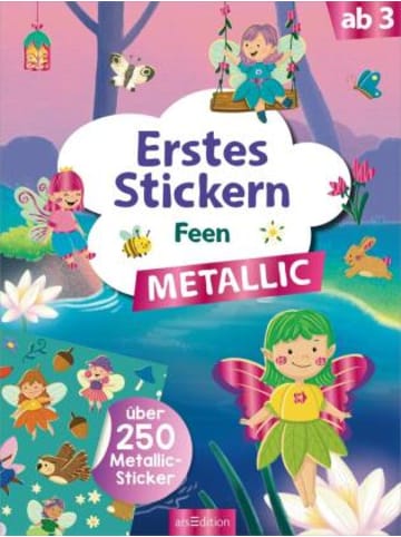 ars edition Buch - Erstes Stickern Metallic - Feen