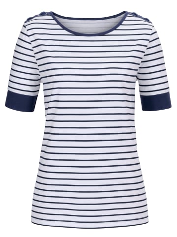 Sieh an! Shirt in weiß-geringelt