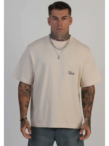 SikSilk T-Shirt Oversized in Ecru