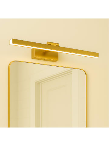 Licht-Erlebnisse Wandlampe EEK G (B)39 x (H)6 cm in Messing