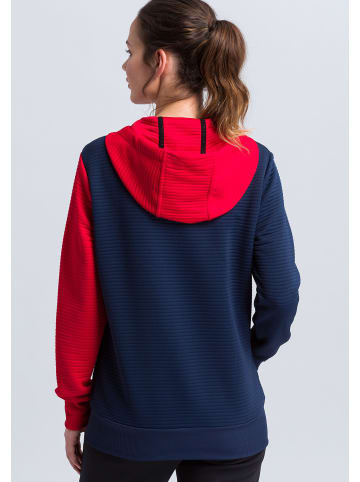 erima 5-C Trainingsjacke mit Kapuze in new navy/rot/weiss