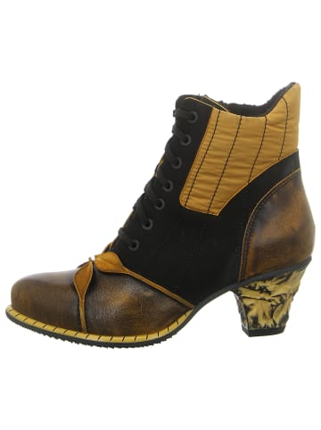 SIMEN Schnürstiefelette in gelb