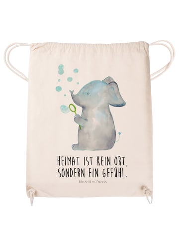 Mr. & Mrs. Panda Sportbeutel Elefant Seifenblasen mit Spruch in Creme