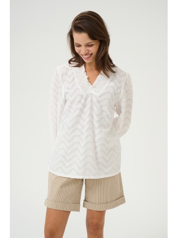 Kaffe Langarm-Bluse KAvictoria in Chalk