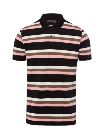 Finshley & Harding Poloshirt in schwarz rosa - 0002