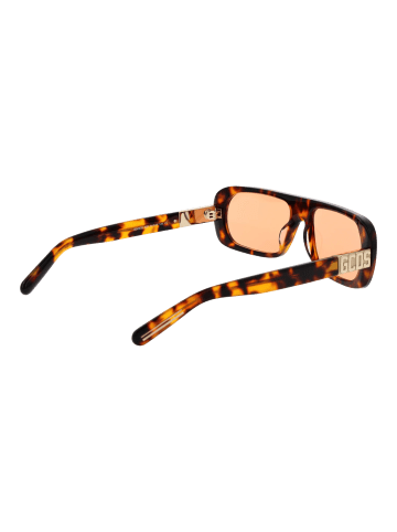 GCDS Unisex Sonnenbrille Rechtwinklig Mehrfarbig