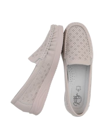 Ital-Design Halbschuh in Beige und Grau