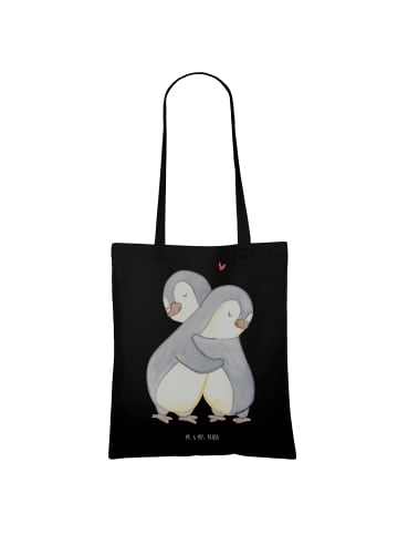 Mr. & Mrs. Panda Shopper Pinguine Kuscheln ohne Spruch in Schwarz