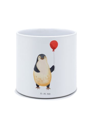 Mr. & Mrs. Panda Pflanzkübel Groß Pinguin Luftballon ohne Spruch in Weiß