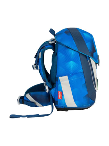 Scout Sunny II Schulranzen-Set 5-tlg. Exklusiv Safety Light Funny Freaks 2023 in Blau