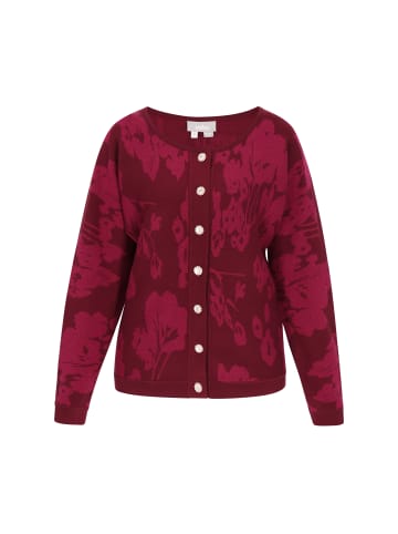 Usha Women Cardigan in burgundy