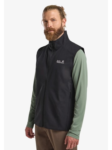 Jack Wolfskin Weste in schwarz