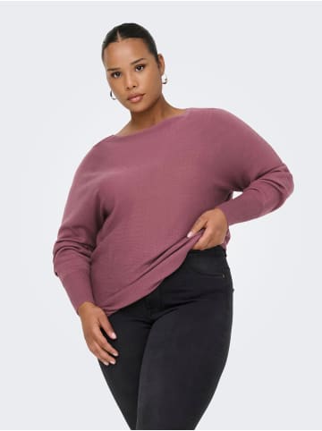 ONLY Carmakoma Strickpullover in Rose Brown
