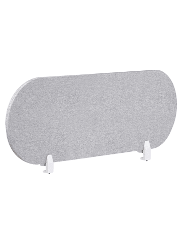 Beliani Schreibtischtrennwand SPARKY in Grau - (W) 120 x (H) 40 x (L) 2 cm