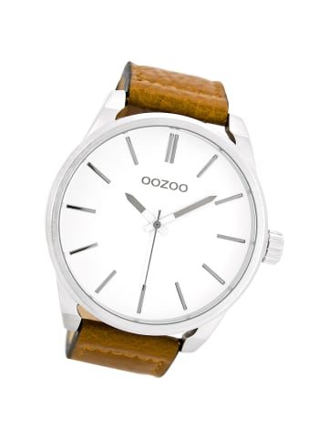 Oozoo Analog-Armbanduhr Oozoo Timepieces braun extra groß (ca. 50mm)
