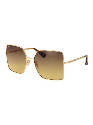 Max Mara Frauen Sonnenbrille Quadratisch Gold