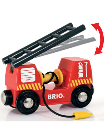 Brio Aktionsspiel BRIO World - Feuerwehr-Leiterfahrzeug mit Licht & Sound Ab 3 Jahre in bunt