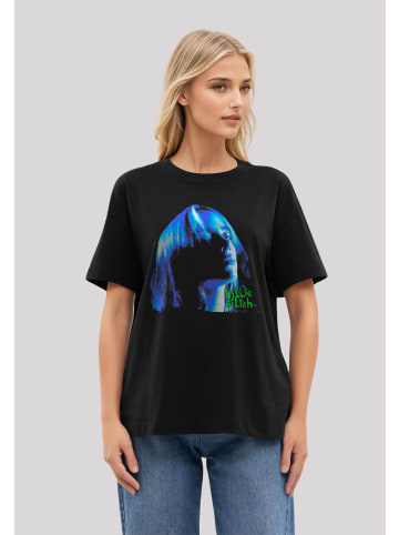 F4NT4STIC T-Shirt Billie Eilish Blue Face in off black