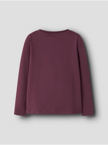 name it Langarmshirt Glitzerprint Nmfolinas in mauve wine