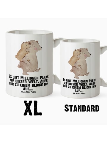 Mr. & Mrs. Panda Weiße Tasse Papa Bär mit Spruch in Weiß