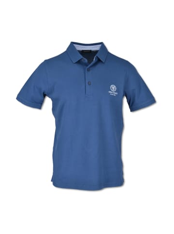 Carlo Colucci Poloshirt Capodanno in Royalblau