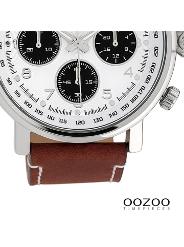 Oozoo Armbanduhr Oozoo Timepieces braun extra groß (ca. 48mm)