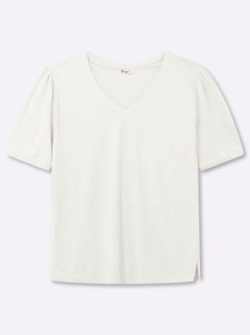 sheego Halbarmshirt in ecru