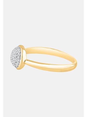 Diamant Exquis Ring aus 375 Gelbgold mit Diamant
