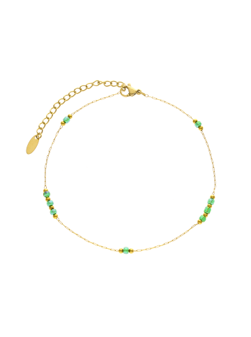 usha FESTIVAL Women Chain Bracelet in Gold Emerald