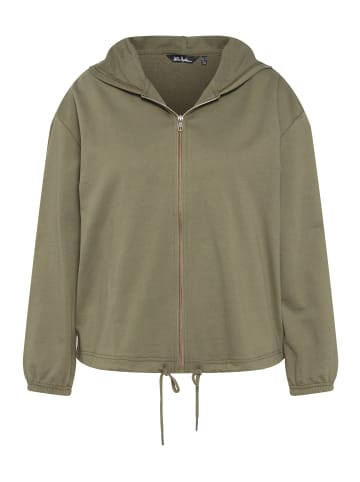 Ulla Popken Sweatjacke in schilfgrün