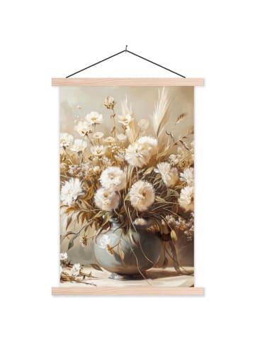 MuchoWow Poster mit Leiste Elegante Blumen (BxH)