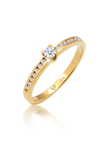 Elli DIAMONDS  Ring 585 Gelbgold Verlobungsring in Gold