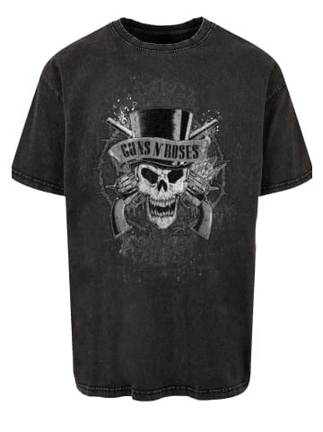 F4NT4STIC Oversize T-Shirt Guns 'N' Roses Skull and Pistols in schwarz