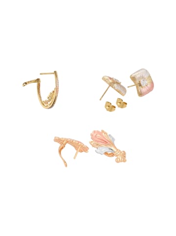 faina Women Earrings Set in gold rose silver