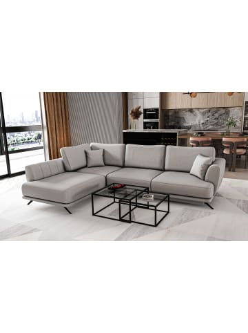 MF Design Lardo Recamiere Links in Stone -  (L) 191 x (B) 276 x (H) 90 cm