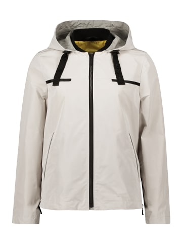 AMBER & JUNE Sommerjacke mit Kapuze in Grau Beige