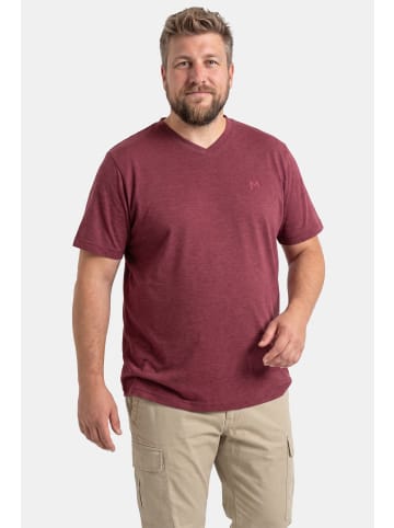 Men Plus Kurzarm T-Shirt in kupfer braun