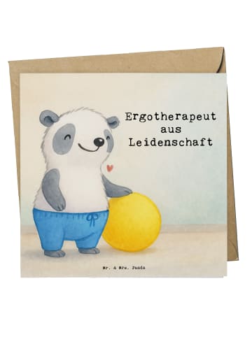 Mr. & Mrs. Panda Deluxe Karte Ergotherapeut Leidenschaft Design ... in Weiß