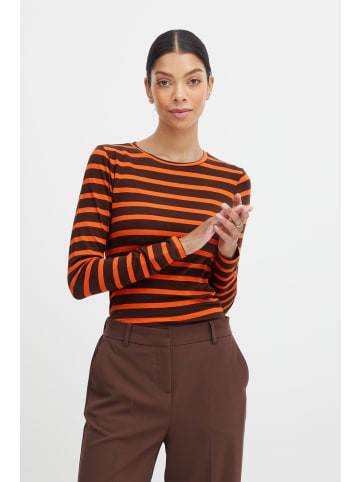 b.young Longsleeve BYPAMILA LS TSHIRT - 20807931  Gestreiftes Langarmshirt in Orange