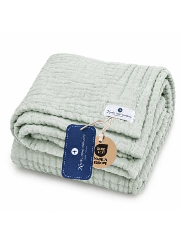 nordic coast company Musselindecke, Puckdecke, Einschlagdecke, Babydecke Musselin, atmungsaktiv